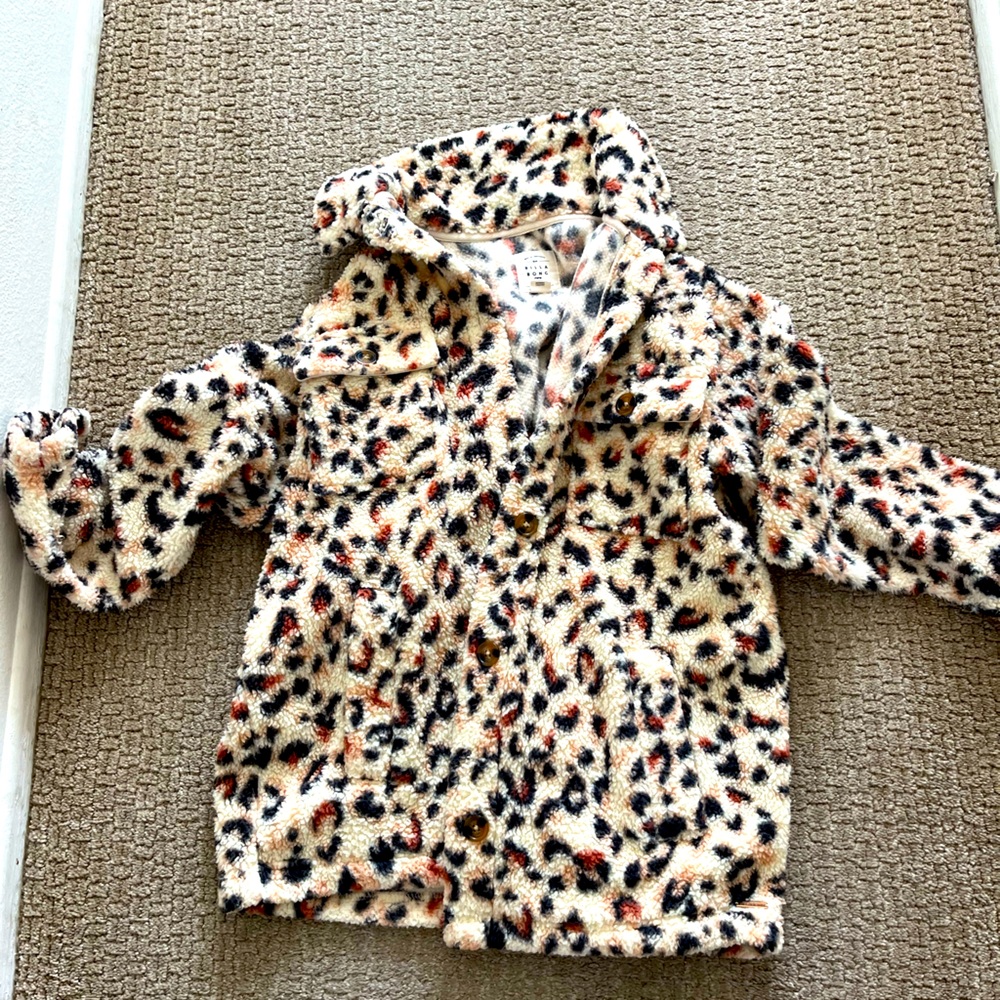 Billabong cheetah print coat